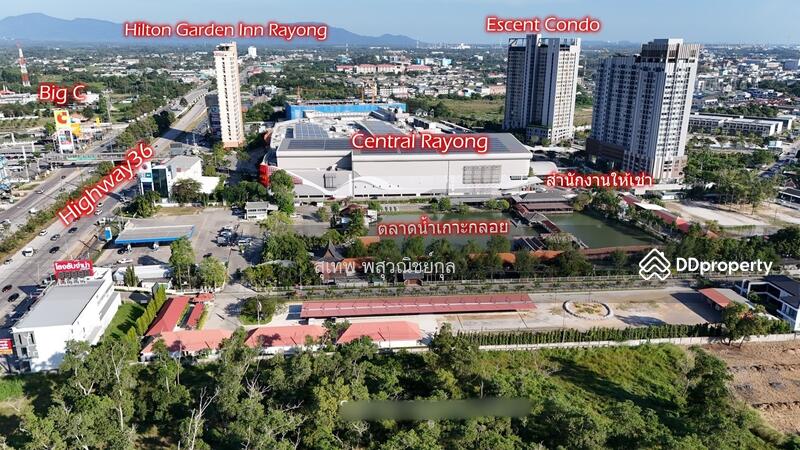 For Rent - Office for rent in the heart of Rayong city, riverside atmosphere, next to Central Rayong, Rayong