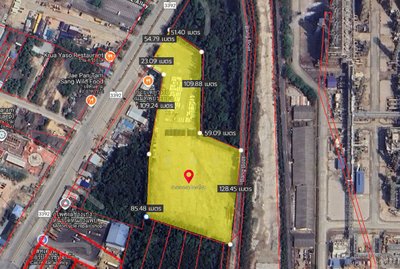 ขาย - ที่ดินติดนิคมอุตสาหกรรมมาบตาพุด จังหวัดระยอง เนื้อที่ 14 ไร่ 83.60 ตารางวา, ระยอง