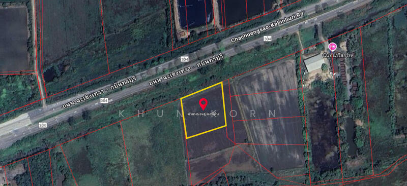 For Sale - ขาย ที่ดินถนนฉะเชิงเทรา-กบินทร์บุรี ติดถนนทางหลวงแผ่นดินหมายเลข 304, Chachoengsao