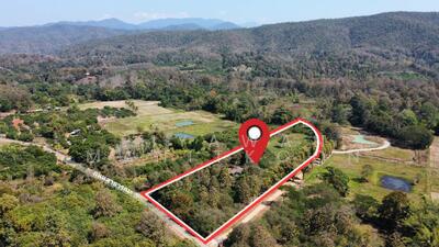 ขาย - ที่ดิน 9 ไร่ ใกล้น้ำพุร้อนดอยสะเก็ด, เชียงใหม่