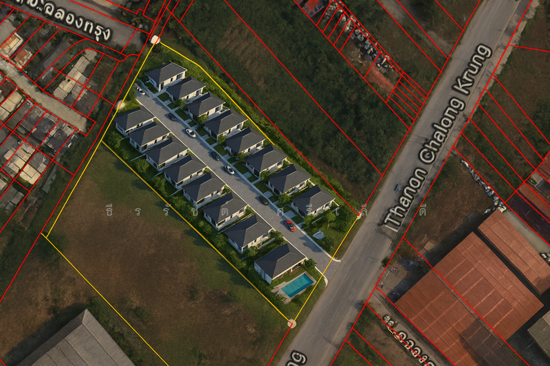 ภาพจำลอง บ้านจัดสรร บนที่ดิน