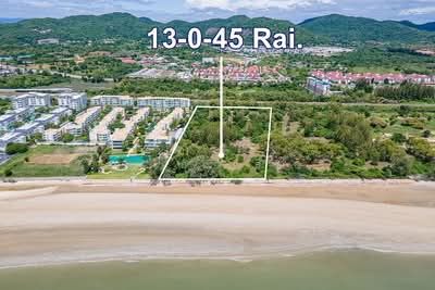 ขาย - ที่ดินชายหาดสวยในเขาตะเกียบ หัวหิน ขายที่ดิน ขนาด 13 ไร่ 0 งาน 45 ตารางวา, ประจวบคีรีขันธ์