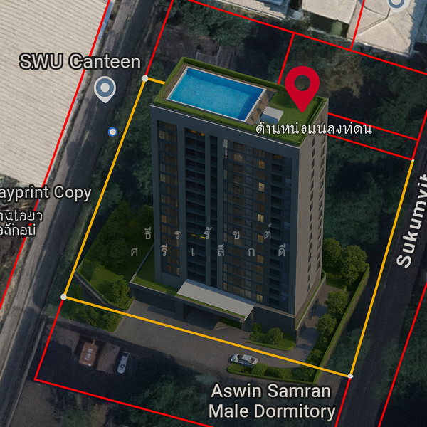 ภาพจำลอง คอนโดหรู บนที่ดิน