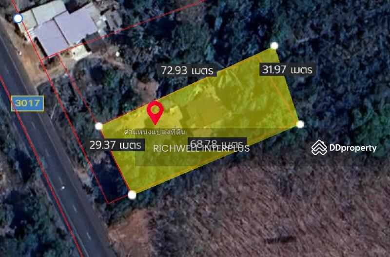 For Sale - Land for sale in Lat Krathing, area 1 rai, on road no. Ch. 3017, enter the alley from road no., Chachoengsao