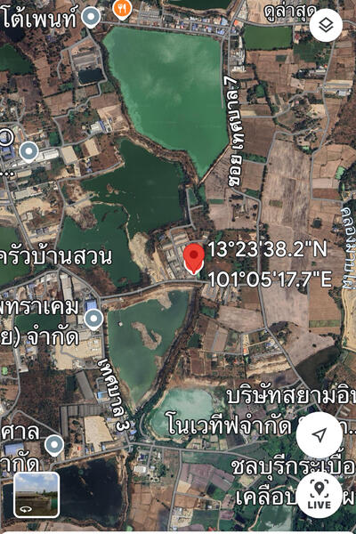 ขาย - ที่ดินติดถนนแปลงใหญ่!!ขายที่ดินสีเหลือง 34 ไร่ ติดถนนเทศบาล 3 หนองตำลึง ชลบุรี ทำเลศักยภาพ, ชลบุรี