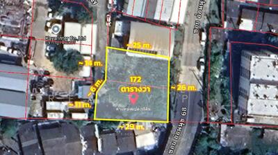 For Sale - Vacant Land for Sale – Onnut 66 Alley (Soi 19-5-2), 172 Sq.wah, Bangkok