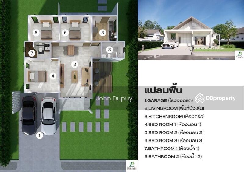 ขาย - บ้านชั้นเดียวสร้างใหม่ในแสนสุข วารินชำราบ, อุบลราชธานี
