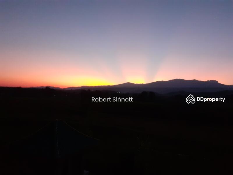 sunset from the land 