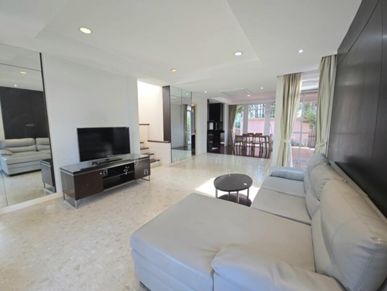 For Rent - detached house, Bangkok Villa Village, for rent 40,000 -/month, area 63 sq m., Praditmanutham Road,, Bangkok