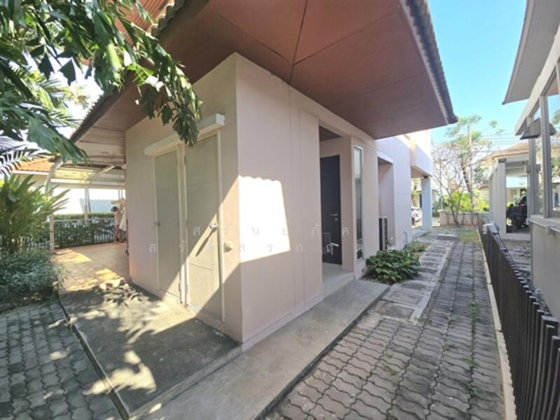 ให้เช่า - detached house, Bangkok Villa Village, for rent 40,000 -/month, area 63 sq m., Praditmanutham Road,, กรุงเทพ
