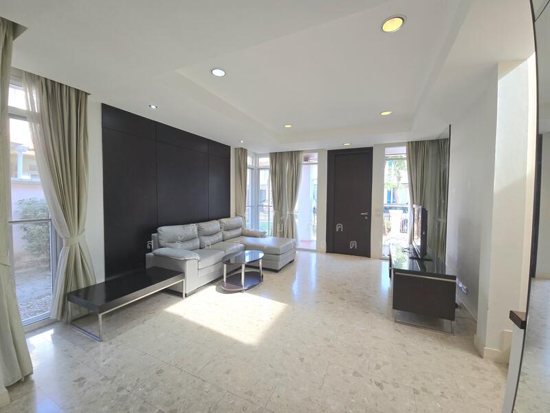 ให้เช่า - detached house, Bangkok Villa Village, for rent 40,000 -/month, area 63 sq m., Praditmanutham Road,, กรุงเทพ