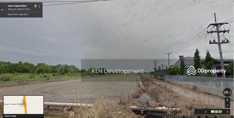 Urgent sale, very cheap, for sale by owner Vacant land next to the motorway expressway, Pathum Thani, Khlong Si, Khlong Luang, Pathum Thani, , 25,100 sqm, Land For Sale, by KEN RUANGRAT, 2745605 - ภาพมองจากถนนเข้าไปที่ที่ดิน - DDproperty.com