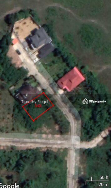 Satellite image with location of plot 548 indicated in red outline