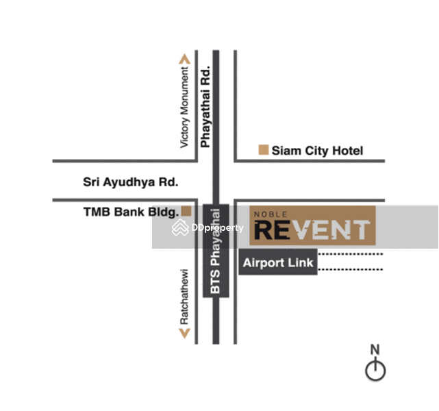 Noble Revent : โนเบิล รีเวนต์, กรุงเทพ, ถนนศรีอยุธยา, ถนนพญาไท, ราชเทวี, กรุงเทพ, 40 ตร.ม., คอนโด ให้เช่า, โดย เมธี เจ้าพานิช, 3300701 - แผนที่ - Map - DDproperty.com