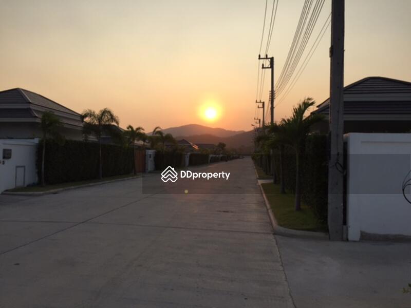Sunset view towards hills