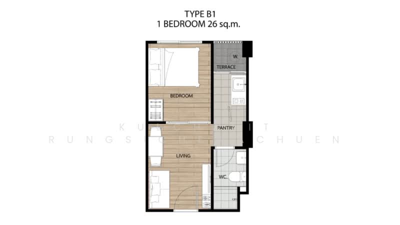Sena Kith Phahonyothin-Navanakorn, Pathum Thani, 34 Thepkunchar, Khlong Nung, Khlong Luang, Pathum Thani, 1 Bedroom, 26 sqm, Condo For Rent, by Kulchalit Rungsichewachuen, 500000071 - DDproperty.com