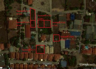 ขาย - ขายที่ดินนาเกลือ เมืองพัทยา บางละมุง ชลบุรี ที่ดินแปลงย่อย 5 แปลง ใกล้หาดจอมเทียน, ชลบุรี