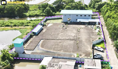 ขาย - ขายที่ดินโรงงานผังสีม่วง เจ้าของวิศวกรเยอรมันออกแบบเอง เดินทางจากลาดกระบังเข้าถนนหลวงเเพ่งถึงบางบ่อ, สมุทรปราการ