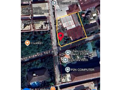ขาย - ขายที่ดิน แปลงมุม ถนนลาดพร้าว 107 แยก 2 แขวงคลองจั่น เขตบางกะปิ กทม, กรุงเทพ