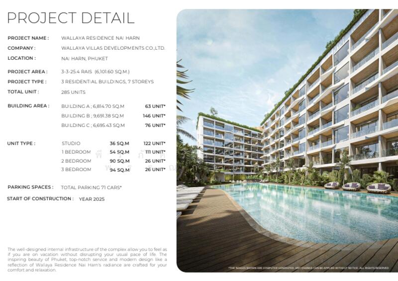 For Sale - Wallaya Residence Nai Harn, Phuket