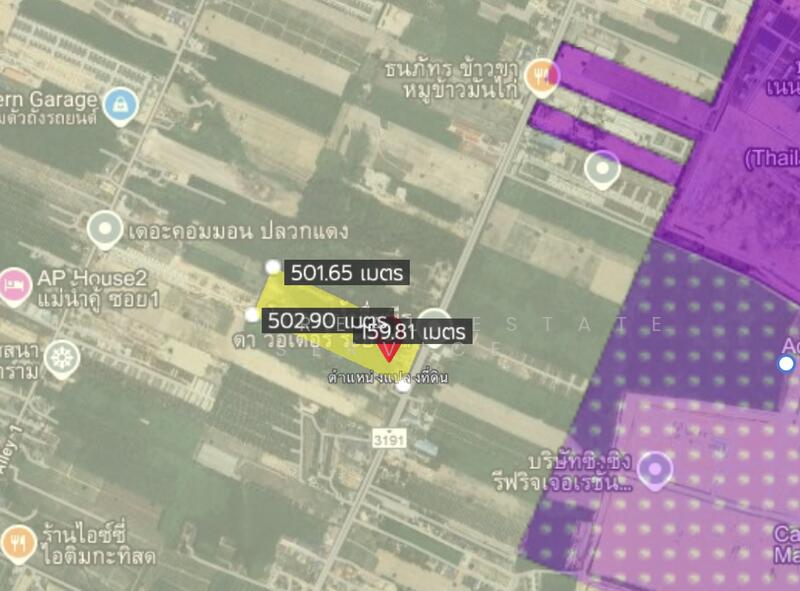 For Sale - ที่ดินระยอง 50 ไร่ บ้านค่าย ติดถนน 3191, Rayong