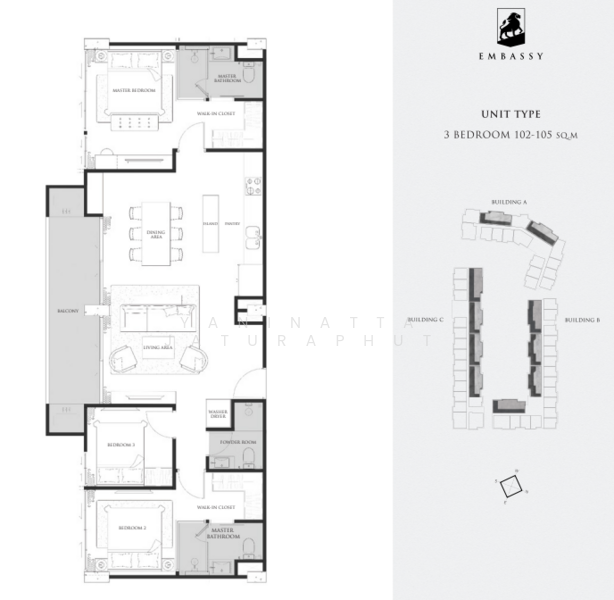 For Sale - Embassy Pattaya, Chon Buri (Pattaya)