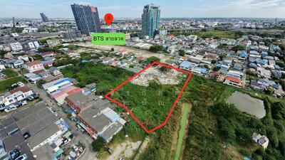 ขาย - ที่ดิน 4 ไร่ 700 ม. ถึง BTS สายลวด ปากน้ำ สมุทรปราการ, สมุทรปราการ
