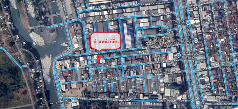 ขาย - ที่ดิน + สิ่งปลูกสร้าง 22.4 ตร.ว. ซอยรังสิต-ปทุมธานี21 (ชุมชนรักษ์สันติพัฒนา, ปทุมธานี