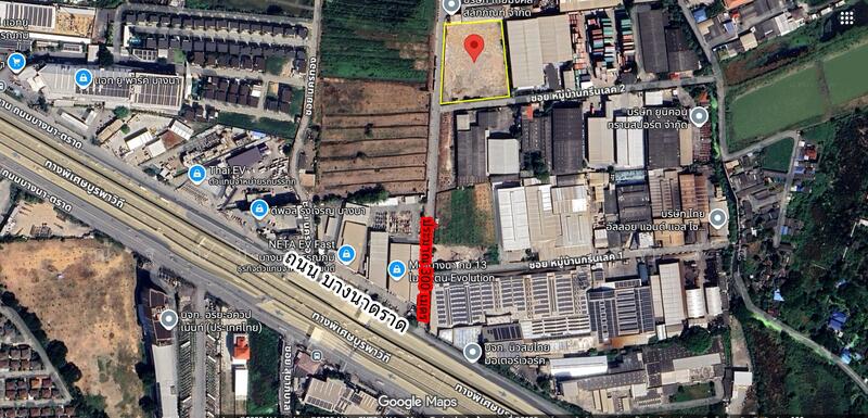 ให้เช่า - ให้เช่า ที่ดินบางพลี-ราชาเทวะ ใกล้บางนา-ตราด กม.13 (5ไร่), สมุทรปราการ