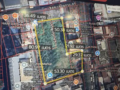 ขาย - ขายที่ดิน2ไร่ 1 งาน 43.9 ตารางวา ถนนมหาเศรษฐ์ ซอย เจริญกรุง45, กรุงเทพ