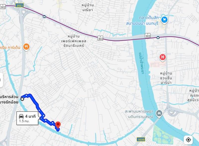 ให้เช่า - ที่ดิน ติดคลองอ้อมนนท์ แม่น้ำเจ้าพระยา เมืองนนทบุรี, นนทบุรี