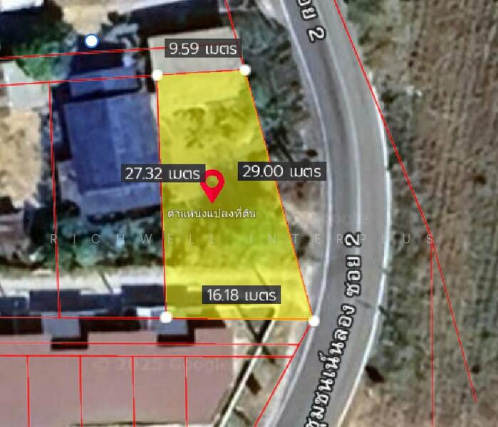 For Sale - Land for sale in Nong Kham, 78 sq m., next to the community road, Noen Tong Soi 2, Chon Buri