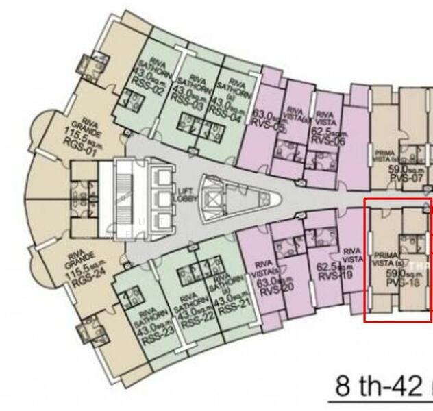 Supalai Prima Riva (Residential), Bangkok, Rama 3 Road, Chong Nonsi, Yan Nawa, Bangkok, 1 Bedroom, 59 sqm, Condo For Sale, by Suthasinee Chenchopching, 500025449 - DDproperty.com