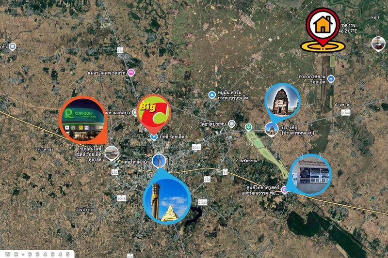 ขาย - WR-994945 ที่ดินพระธาตุ 3 ไร่ 118.1 ตร.ว. ร้อยเอ็ด ใกล้สนามบินร้อยเอ็ด, ร้อยเอ็ด