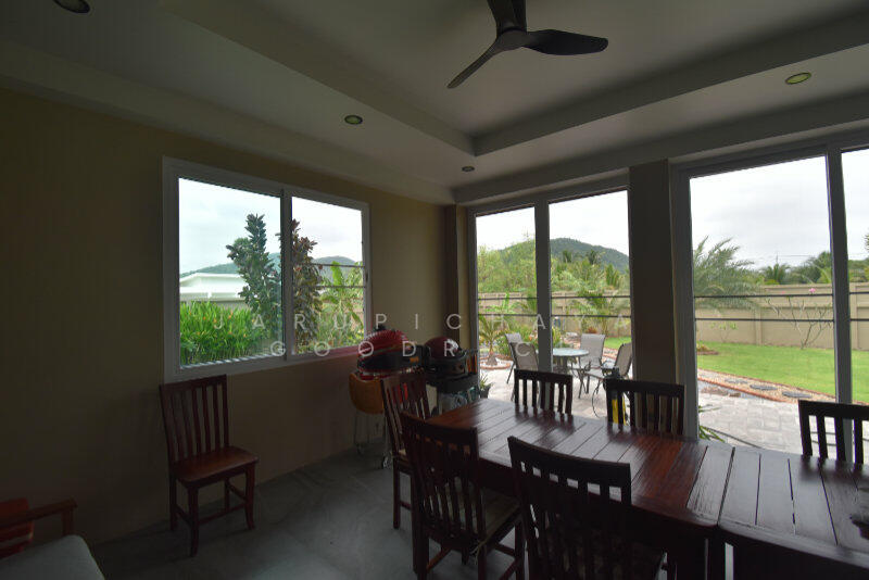 Outside back screened in porch