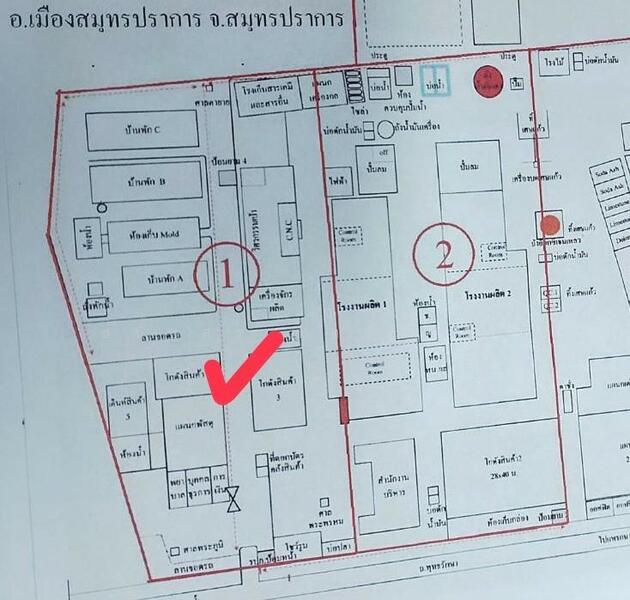 ขายที่ดินผังสีม่วง ติดถนนแพรกษา 22 ไร่ สมุทรปราการ แบ่งขาย 6 ไร่และ 17 ไร่ ขายราคาประเมินกรมที่ดิน, สมุทรปราการ, แพรกษา, แพรกษา, เมืองสมุทรปราการ, สมุทรปราการ, 2,000 ตร.ม., โกดัง-โรงงาน ขาย, โดย ธนัชสร หงษ์มานพ, 500041452 - DDproperty.com