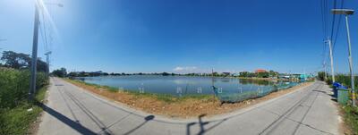 ขาย - ที่ดินติดถนน2ด้าน หน้ากว้าง ติดคลองสำโรง อ.บางบ่อ จ.สมุทรปราการ, สมุทรปราการ