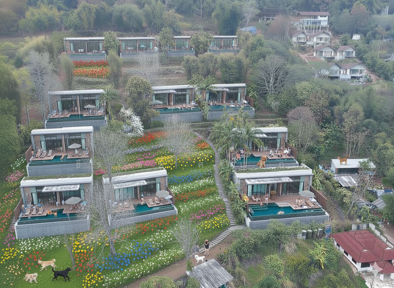 ภาพจำลอง รีสอร์ทบนที่ดิน