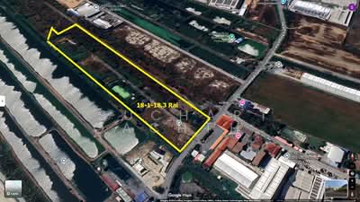 ขาย - ขายที่ดินเปล่า อ.บางบ่อ ขนาด 18 ไร่ ใกล้นิคมอุตสาหกรรมเวลโกรว์ บางปะกง, สมุทรปราการ