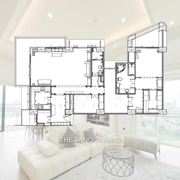 The Pano Rama 3, Bangkok, 890 Rama 3 Road, Bang Pong Pang, Yan Nawa, Bangkok, 2 Bedrooms, 181 sqm, Condo For Sale, by Blueprint Property, 500059749 - DDproperty.com