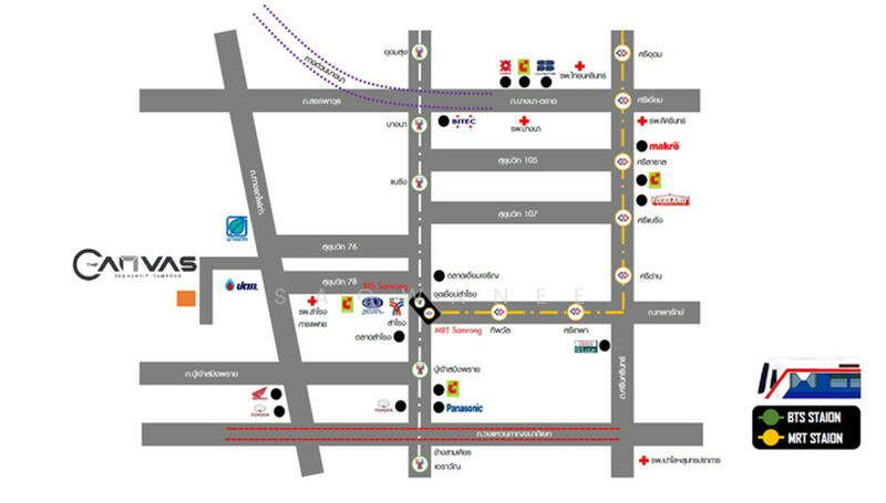 ให้เช่า - The Canvas Sukhumvit-Samrong : เดอะ แคนวาส สุขุมวิท-สำโรง, สมุทรปราการ