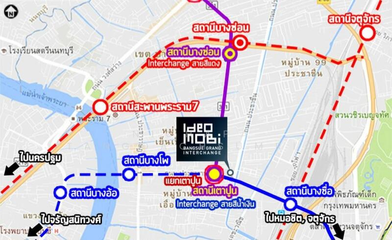 ให้เช่า - IDEO Mobi Grand Interchange Bangsue : ไอดีโอ โมบิ แกรนด์ อินเตอร์เชนจ์ บางซื่อ, กรุงเทพ