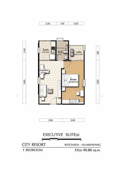 ให้เช่า - City Resort Ratchada-Huaykwang : ซิตี้ รีสอร์ท รัชดา-ห้วยขวาง, กรุงเทพ