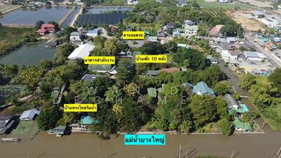 ขาย - ขายที่ดิน ติดแม่น้ำบางใหญ่ 8-2-13.5 ไร่ เหมาะทำ Wellness, นนทบุรี