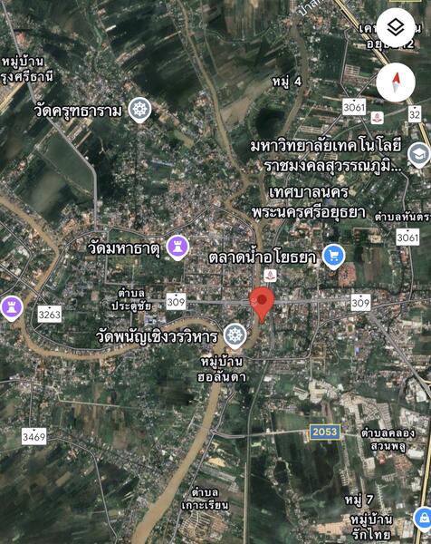 ขาย - ที่ดิน ติดแม่น้ำ ในเมืองอยุธยา, พระนครศรีอยุธยา