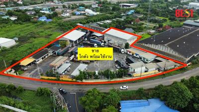 ขาย - ขายโกดัง สภาพสวย บนพื้นที่ 6 ไร่ หน้ากว้าง 130 เมตร ติดถนนโยธาธิการ นนทบุรี พร้อมใช้งานทันที!, นนทบุรี