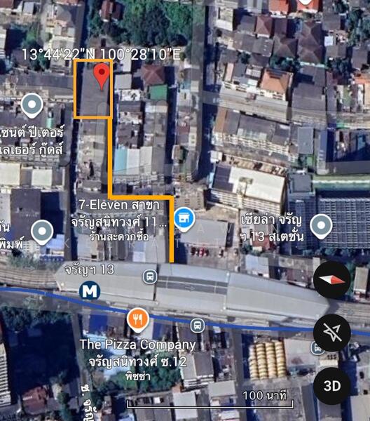 ให้เช่า - อาคารพาณิชย์ 3 ชั้น 7 คูหาห่าง MRTจรัญ13 เพียง 100 เมตร, กรุงเทพ