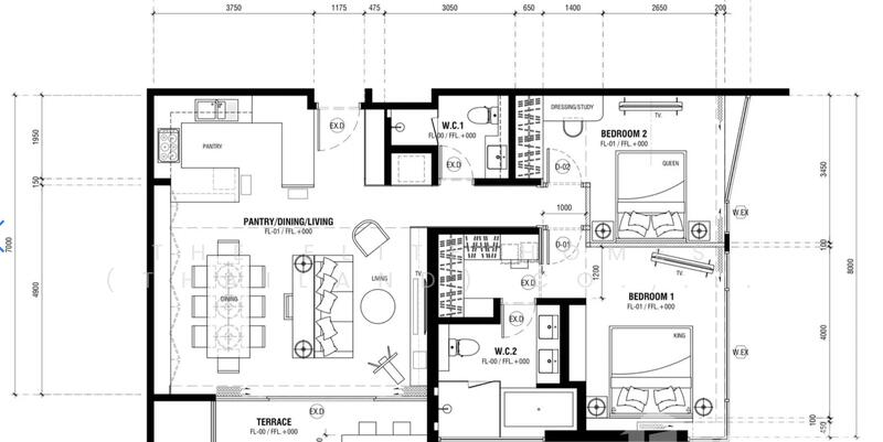 Saladaeng One, Bangkok, Sala Daeng 1 Alley, Silom, Bang Rak, Bangkok, 2 Bedrooms, 110 sqm, Condo For Rent, by The Elite Homes (Thailand) Co., Ltd., 500090439 - DDproperty.com