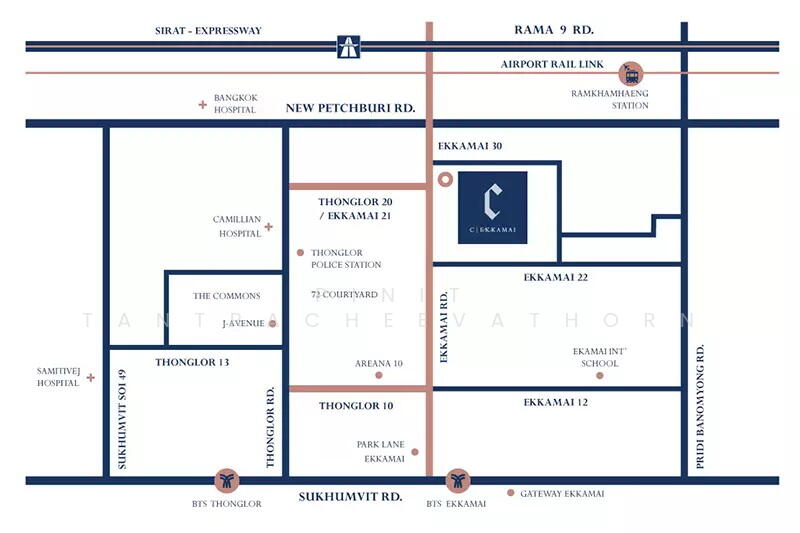 C Ekkamai, Bangkok, 888 Soi Sukhumvit 63, Sukhumvit Road, Khlong Tan Nua, Watthana, Bangkok, 1 Bedroom, 44 sqm, Condo For Sale, by Pinit Tantracheevathorn, 500108277 - DDproperty.com