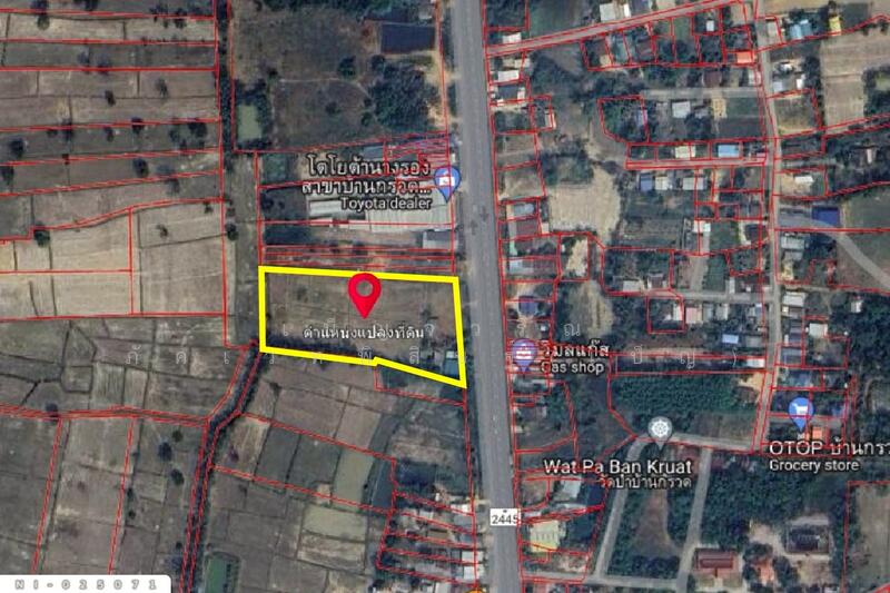 ขาย - NI-025071 ที่ดินบ้านกรวด 7 ไร่ 86.4 ตร.ว. บุรีรัมย์ ใกล้โรงพยาบาลบ้านกรวด, บุรีรัมย์